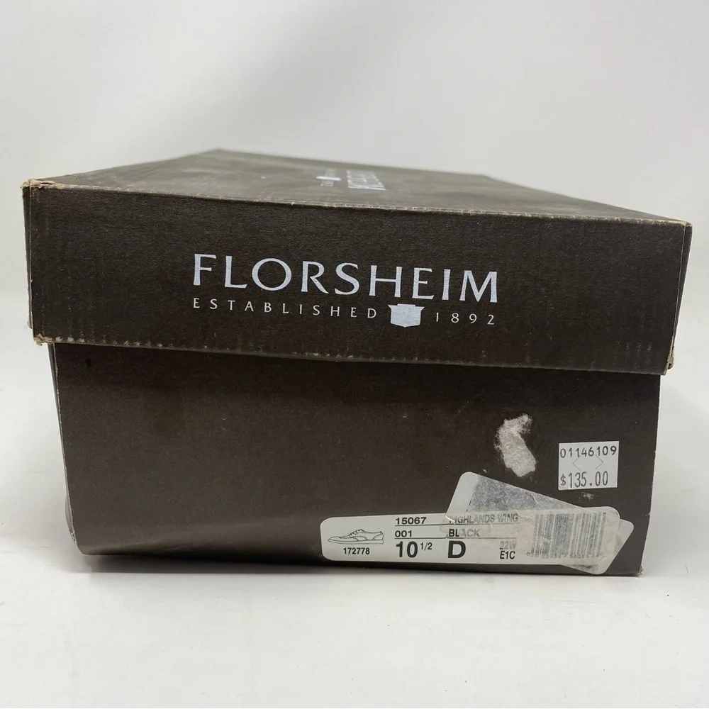 Florsheim Highlands Wingtip Oxford Black Leather